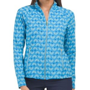 SIGRID OLSEN
UPF 50 Full Zip Raglan Mock Neck Jacket, Large